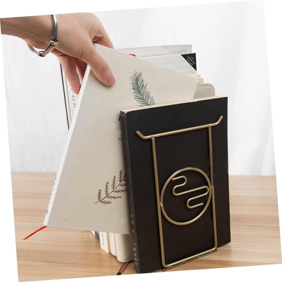 2stuks Decoratieve Boeksteunen Multifunctionele Boekhouders Stijlvolle Organizer Voor Boeken Voor Kantoor Studie Gemaakt Van Hoogwaardig — afbeelding 4