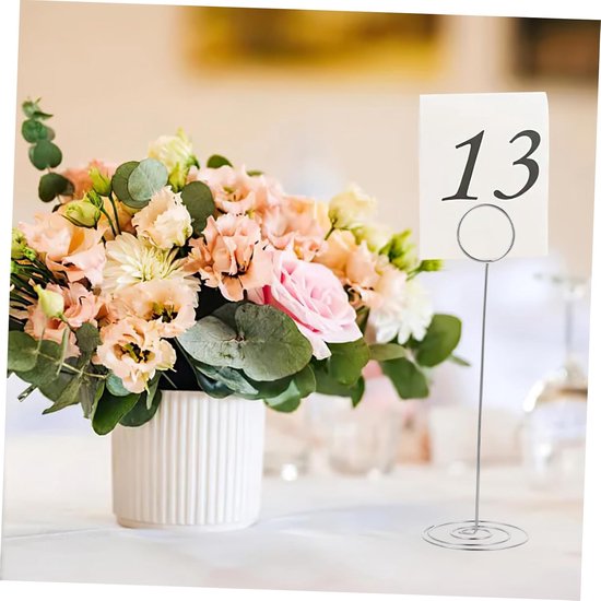 36stuks Tafelnummer Houder Menu Clip Stabiele Foto Display Klemmen Voor Bruiloften Feestjes Duurzame Betrouwbare Plaatshouders Voor Kaarten Foto — afbeelding 3