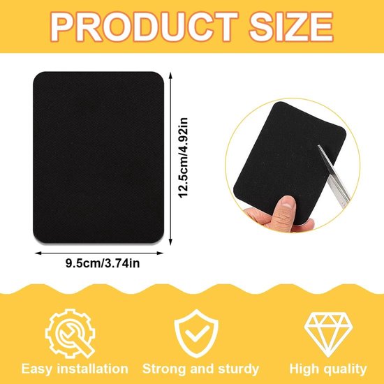 4 stuks reparatiepleisters voor dekbedden, patchset, zelfklevend, zacht, waterdicht, scheurvast, van nylonweefsel, voor bevestiging van gaten in kleding en slaapzakken — afbeelding 2