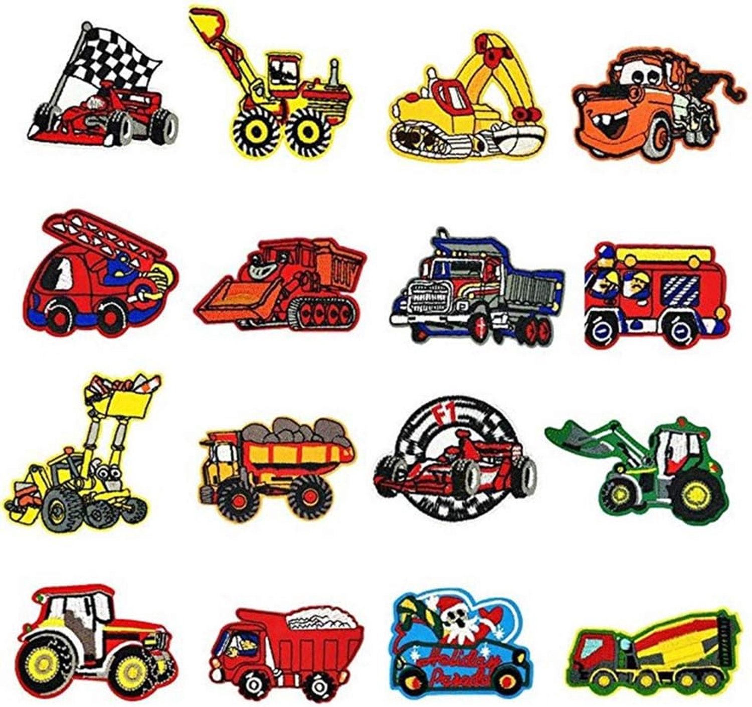 Strijkpatch om op te strijken, 16 stuks, grappig, schattig, doe-het-zelf, kleding, stickers, voor T-shirt, jeans, kleding, tassen