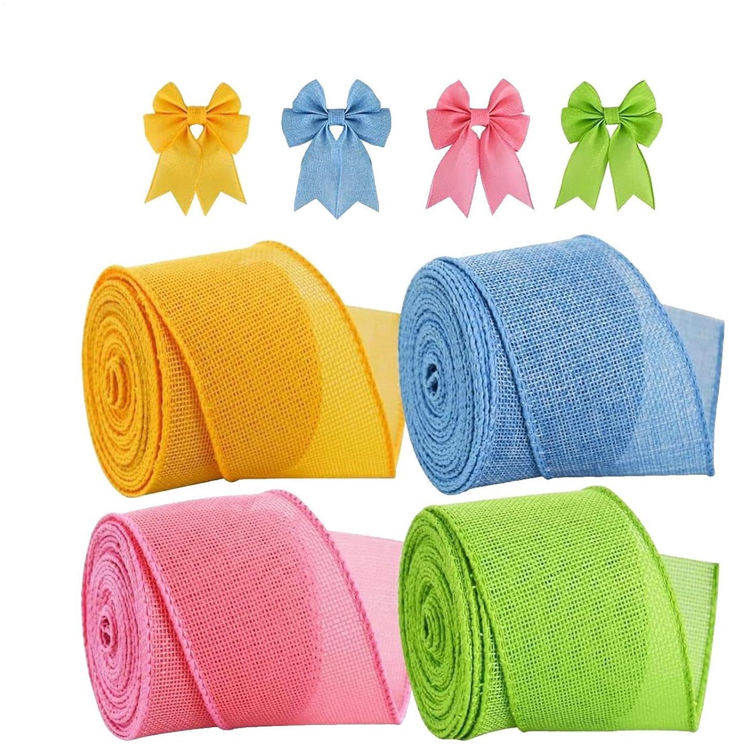 Paaszakbanden met draad, paasband met draadrand, 4 rollen solide