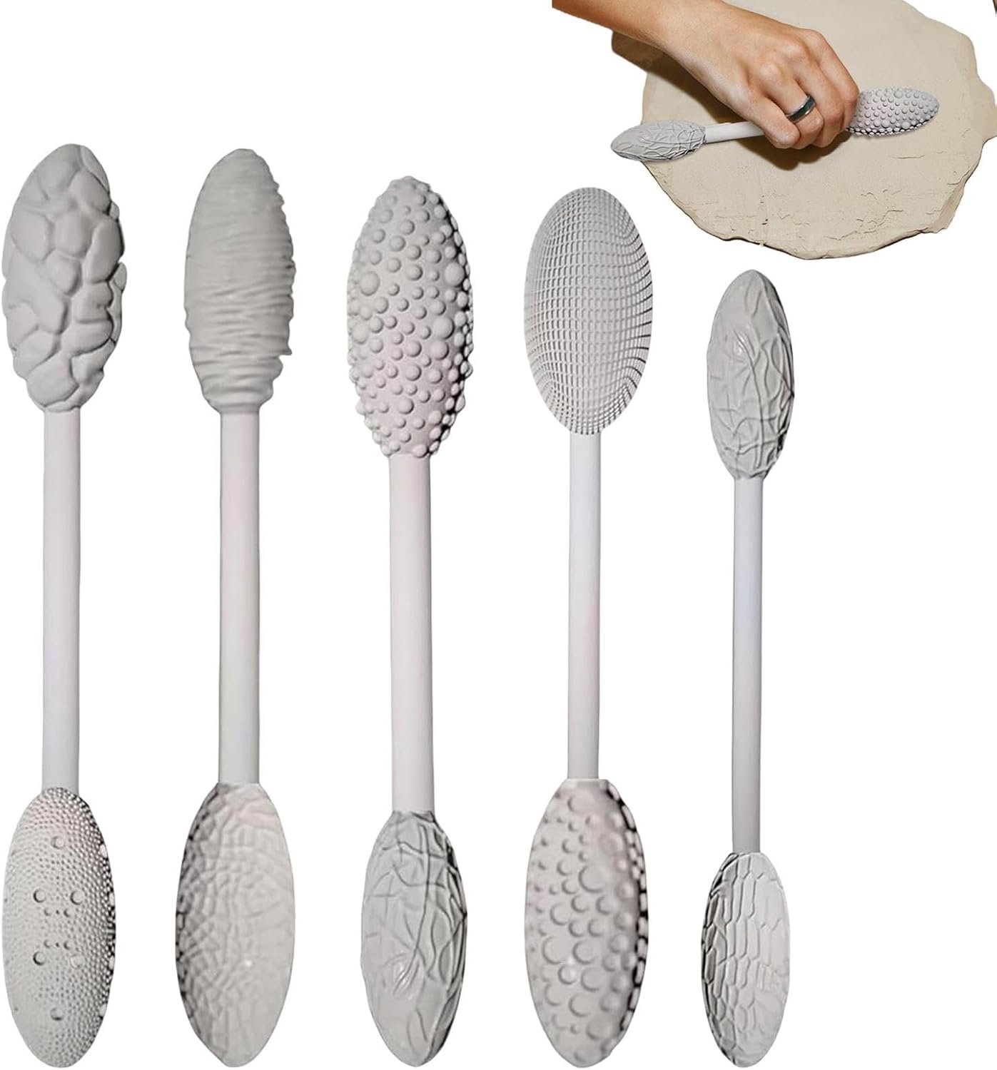 Clay Sculpting Tools - Dubbelzijdig Aardewerk Roller Sculpting Kit | Klei Beeldhouwen Gereedschap | Dubbelzijdige Klei Kunst Benodigdheden Veelzijdige Modellering Rolling Rods voor Ambachten