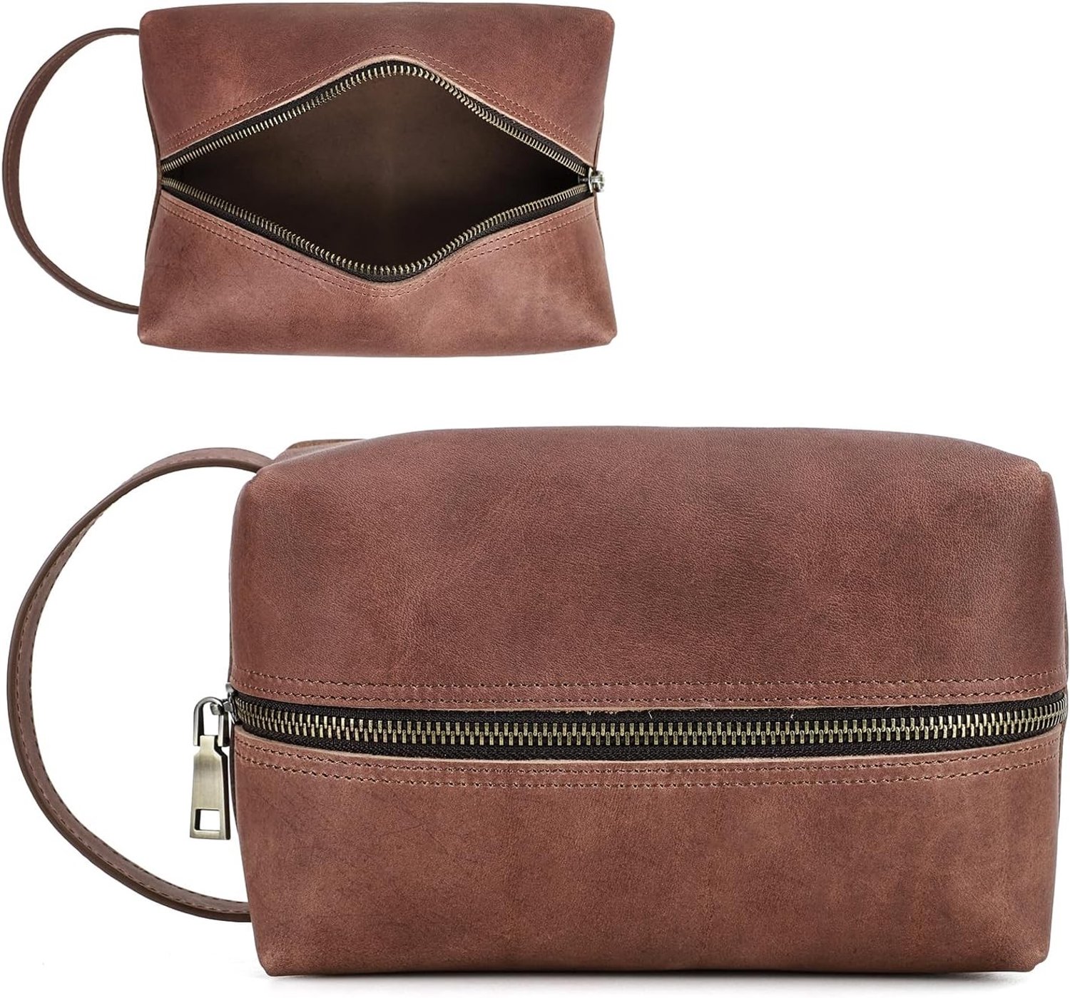 Essentiële Organizer Case voor Elektronica, Draagbare Leer Pouch voor Accessoires, Bruin, Functionele Bag Organizer voor Dagelijks Gebruik