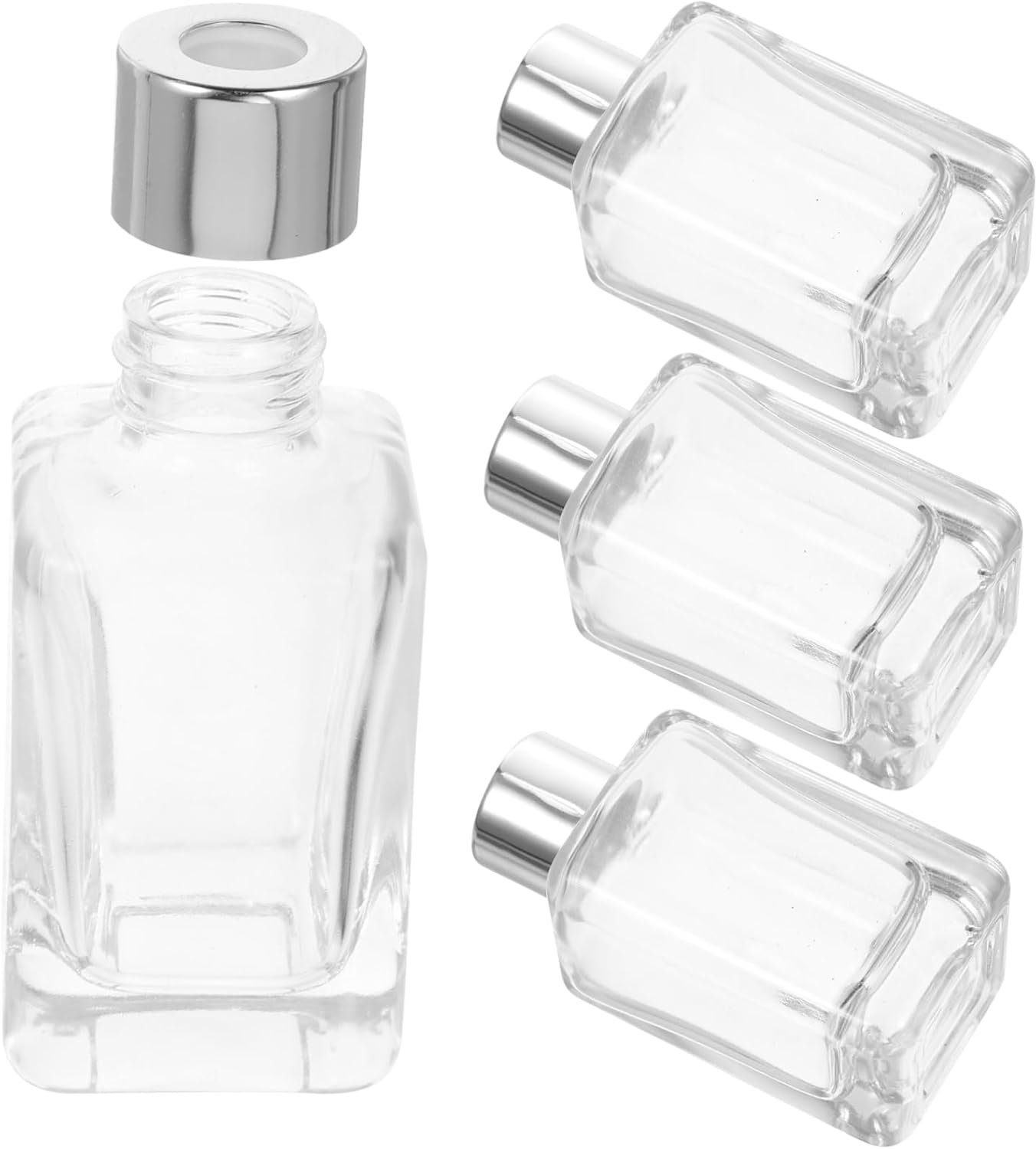 Essentiële Oliën Flessen 4-pack Glazen Parfumflesjes Met Deksels Decoratieve Diffusers