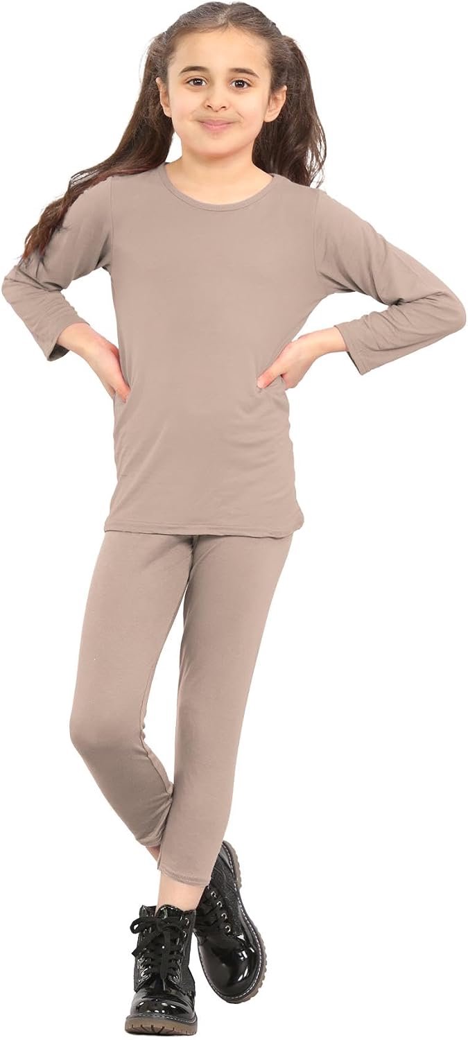 Nieuwe Meisjes Kids Neon Plain T-Shirt Leggings 2 Stks Set Casual Zomer Outfit Loungewear 7-13 Yrs