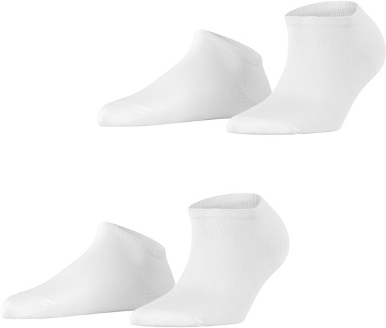 Twee paar witte enkelsokken van Esprit.
