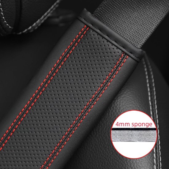 2 stuks autoveiligheidsgordel, schouderkussens voor Range Rover Evoque/Range Rover Sport/Range Rover Velar, comfortabele zitgordel, bekleding, beschermt hals, schouder, interieuraccessoires — afbeelding 2