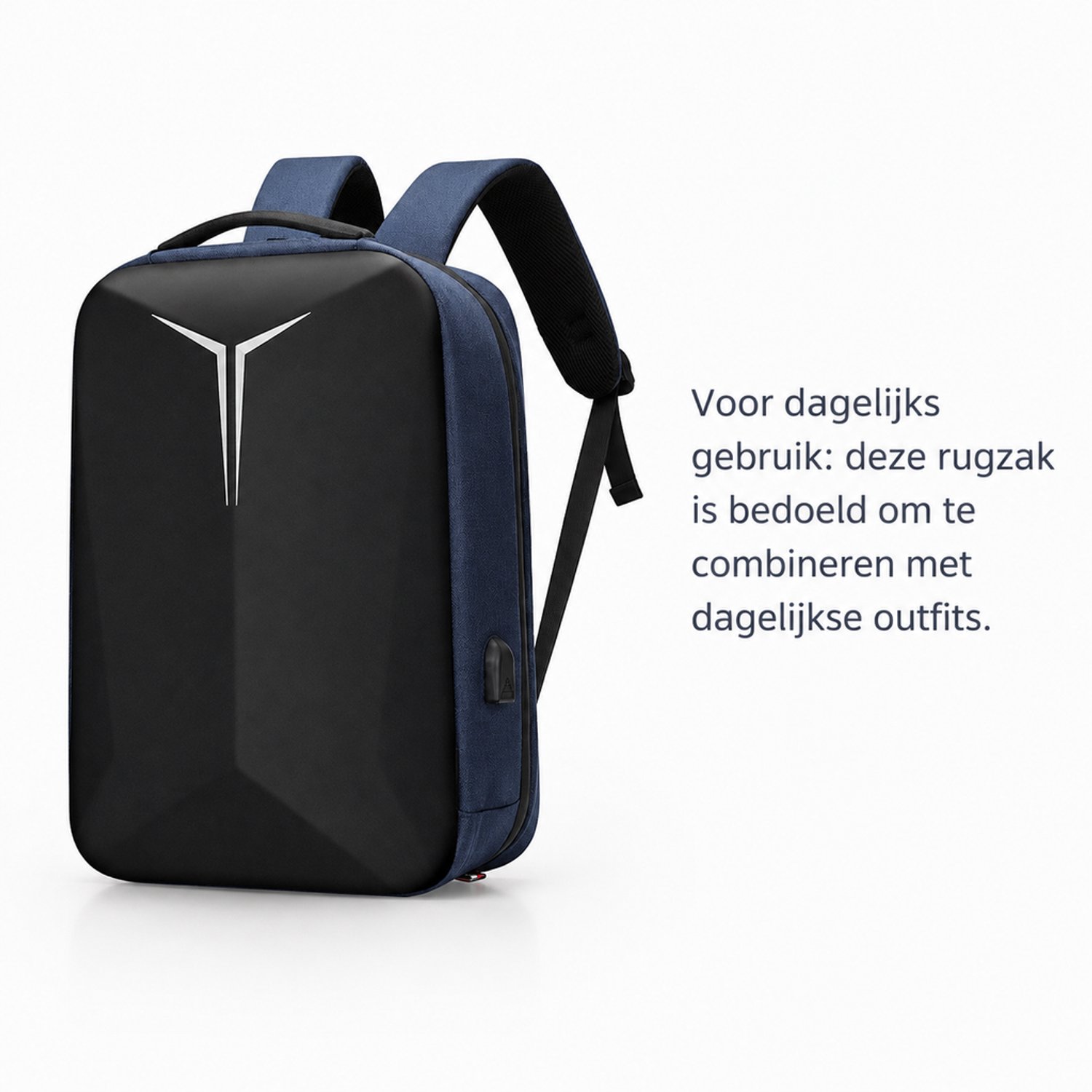 Rugzak - minder dan 20 liter - effen sterrenhemelblauw - stedelijk minimalistisch ontwerp