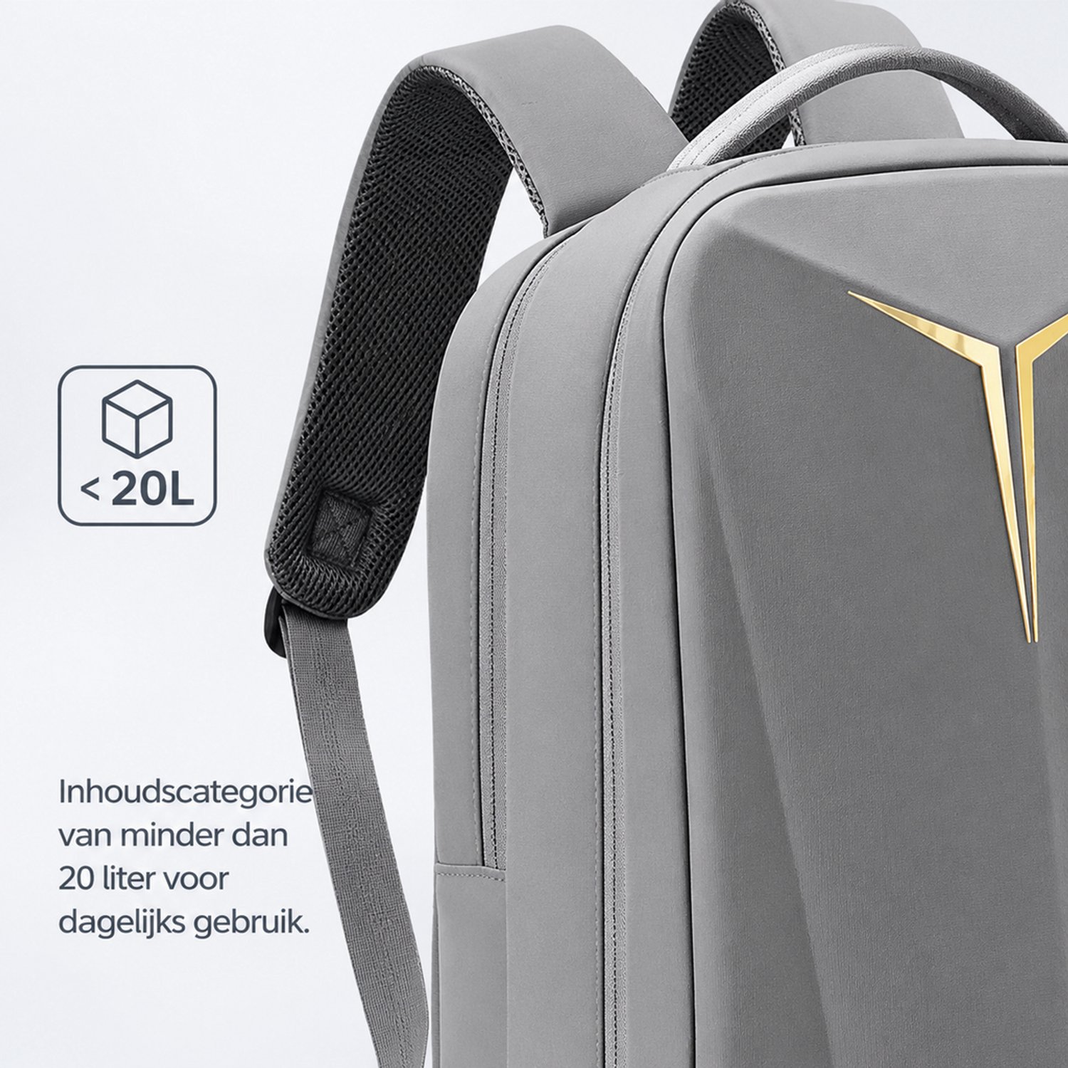 Rugzak - minder dan 20 l - effen, stedelijk minimalistisch ontwerp - voor dagelijks gebruik