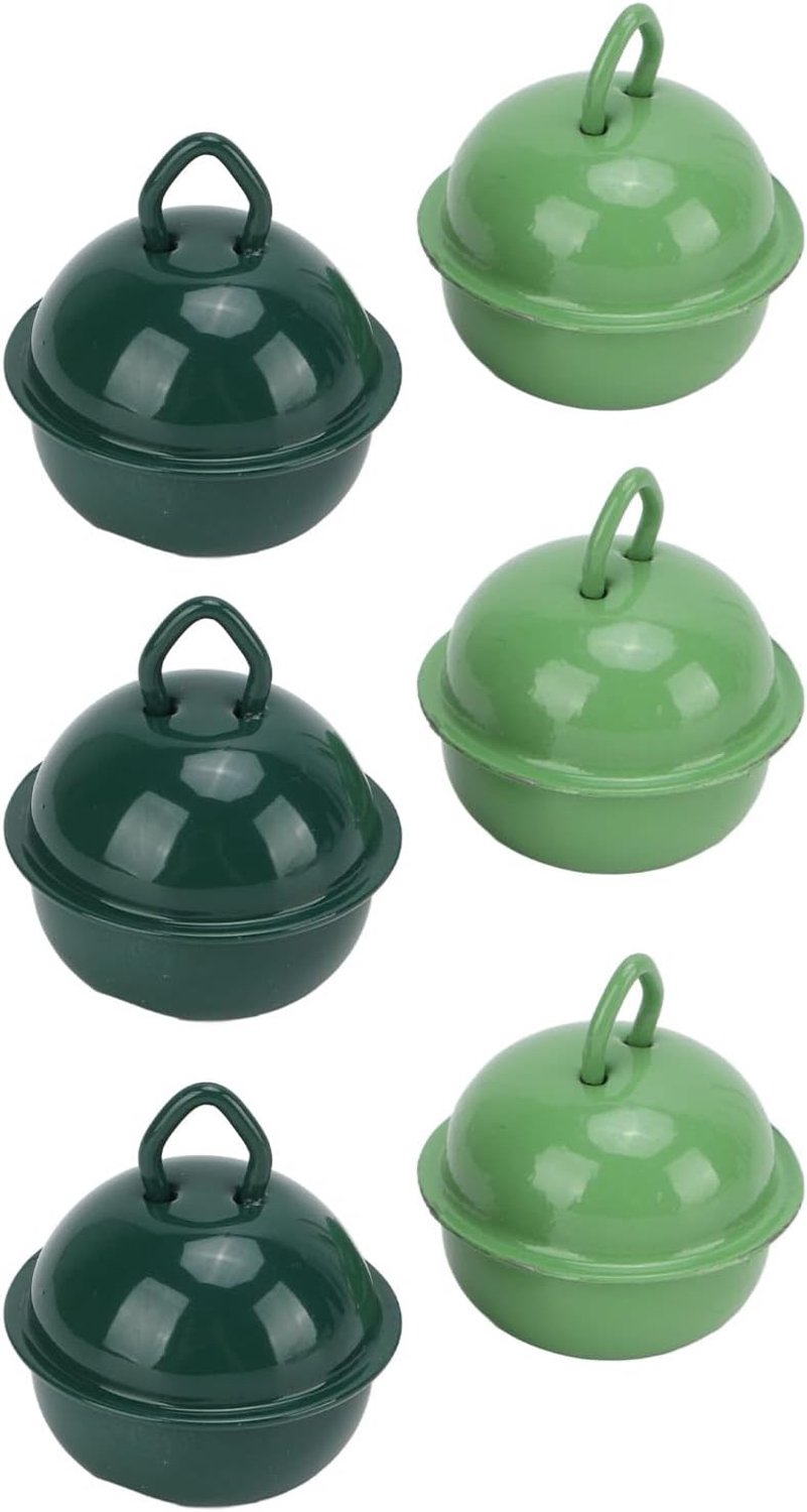 Annadue Kleine Metalen Craft Bellen, Legergroen Donkergroen, met