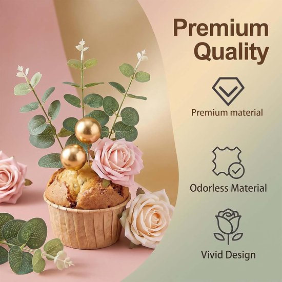27 stuks taartdecoratie met bloemen — afbeelding 3