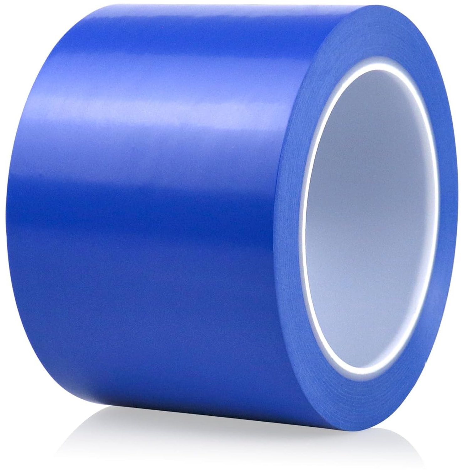 Waarschuwingsadhesive Tape Blauw 76mmx33m - Gevaarlijke PVC Tape voor Vloermarkering en Veiligheid