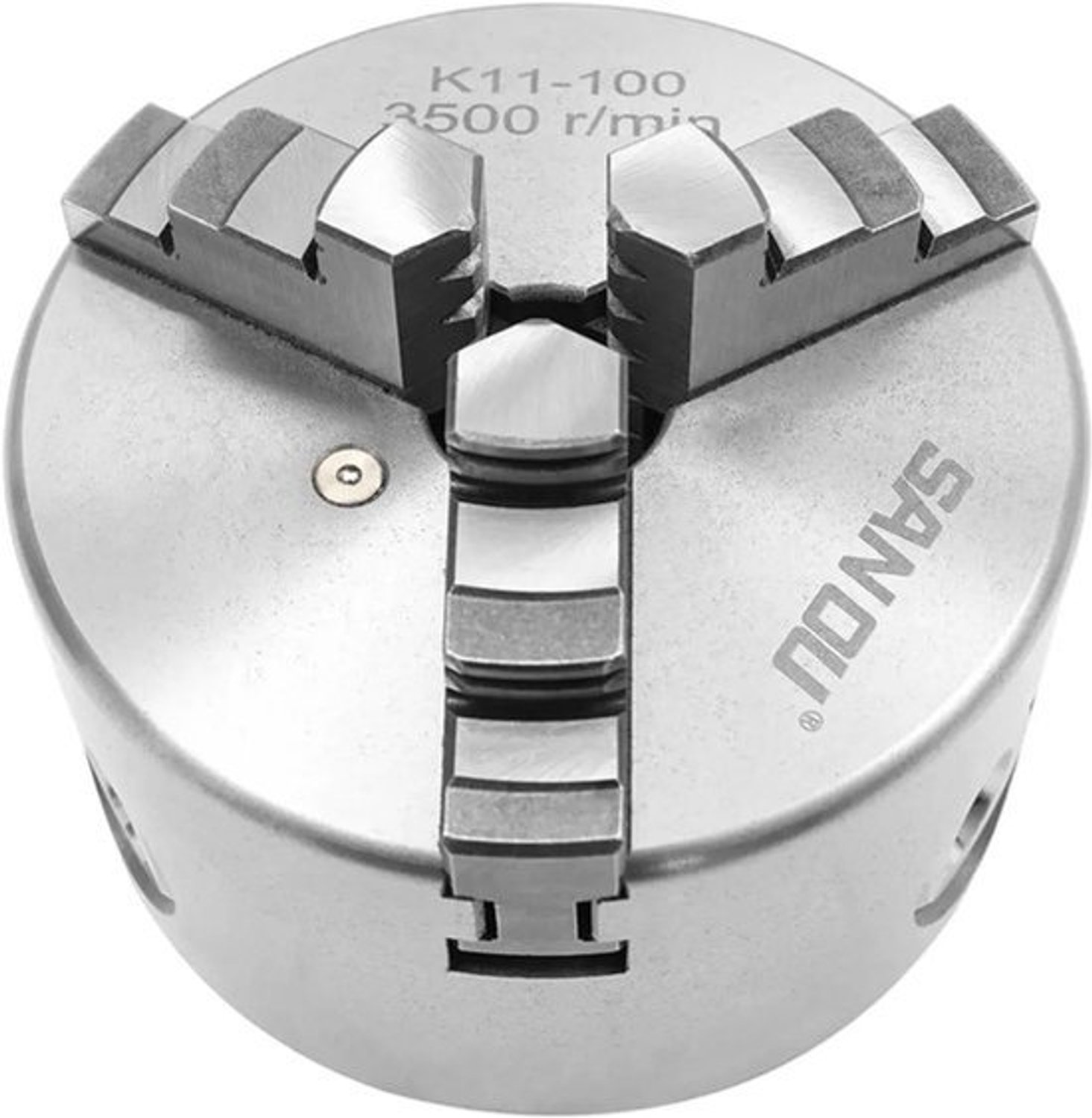 Draaibank Voerkorf Zelfcentrerend - 3 Klauwplaat 100 mm - HT300 Metaal - Zilver - Voor Draaibank Accessoires