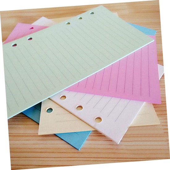 100 Stuks A5 Notitieboekpapiervullingen 6-gats Planner-inzetstukken Herbruikbaar Voor Studenten En Kantoor — afbeelding 4