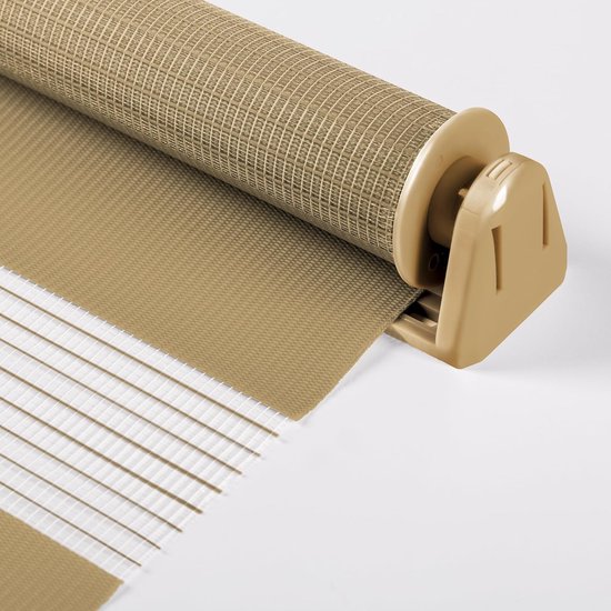 Sonello Duo Rolgordijn Zonder Boren 90x130cm Klemmfix Beige voor Ramen — afbeelding 3