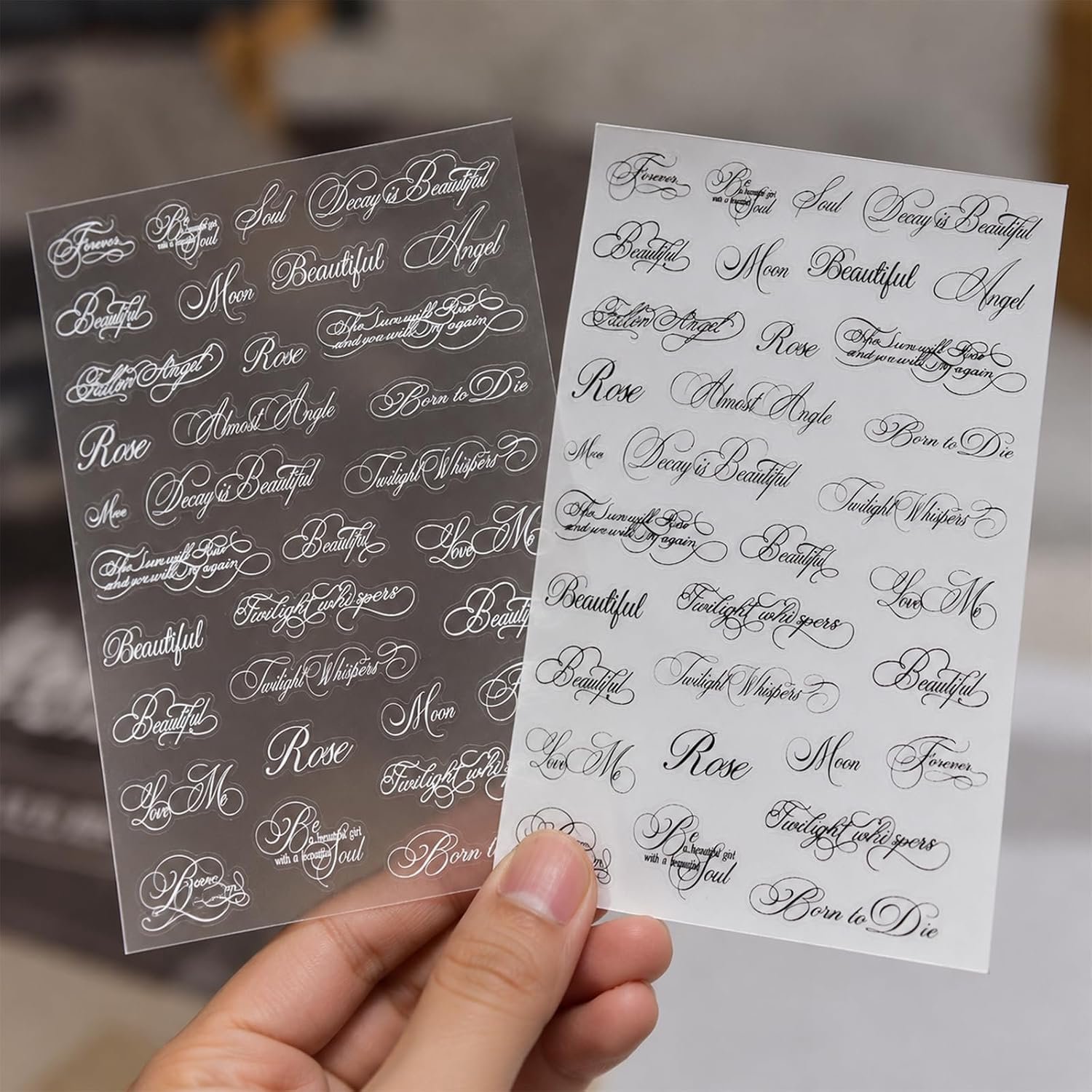 2 vel nagelstickers letters nailartstickers zelfklevend