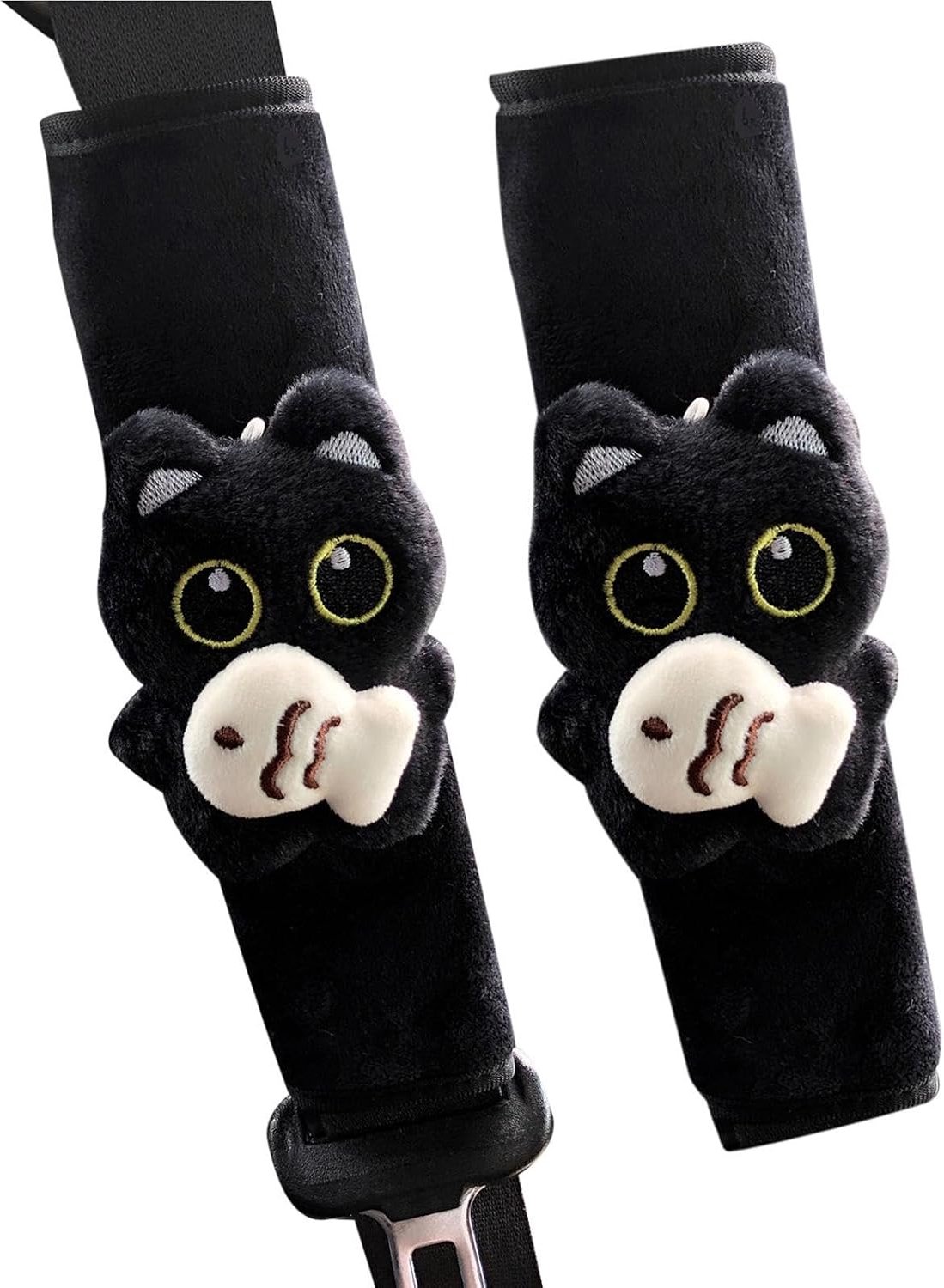 Autogordelhoezen Schattig 2 Stuks Pluchen Kat Universele Decoratie