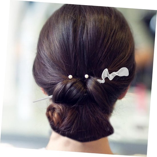 2stuks Antieke Chinese Haarnijpers Voor Vrouwen Vintage Geometrische Metalen Haarstokken Oudzilver Voor Haar Diverse Gelegenheden — afbeelding 4