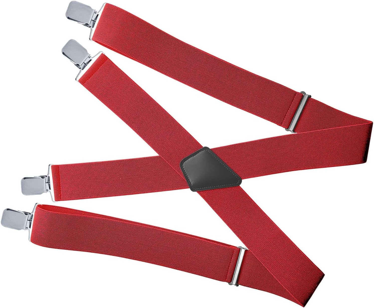 Zware Bretellen met Metalen Clips, X Rug Brede Elastische, voor