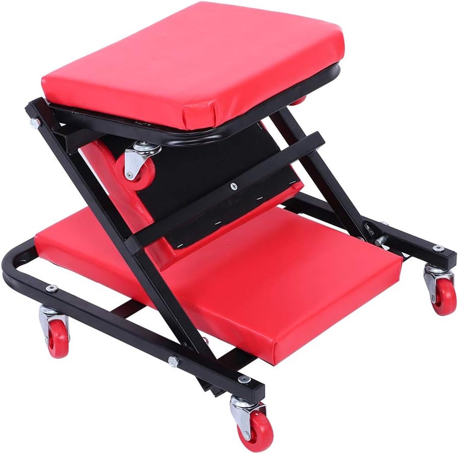 aqxreight Converteerbare Autokruipkruk, 6 Wielen, Capaciteit 150 Kg