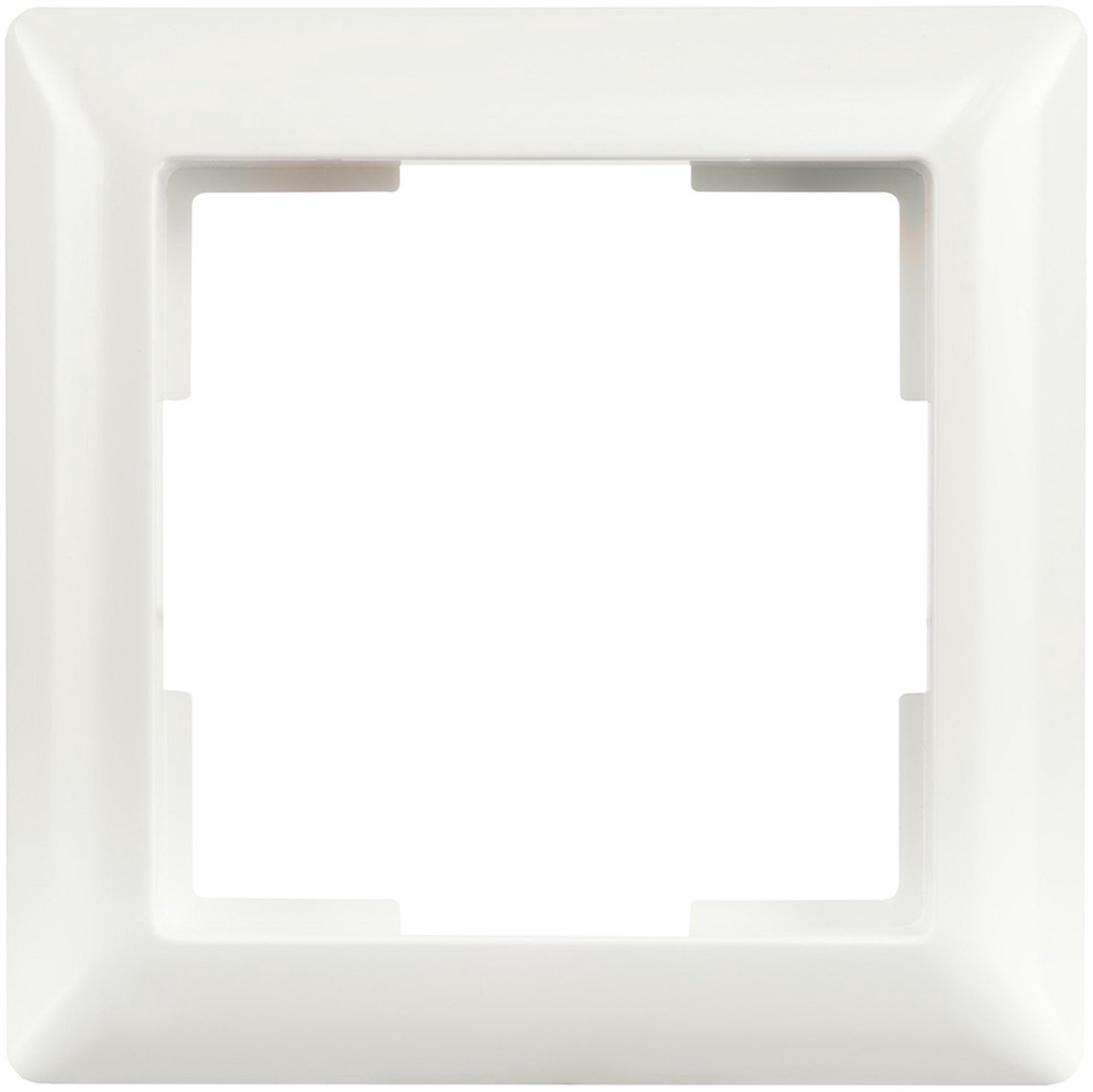ION Industries - Afdekraam - J1 -1-voudig - verticaal/horizontaal - 80 x 80 x 11 mm - Alpin Wit