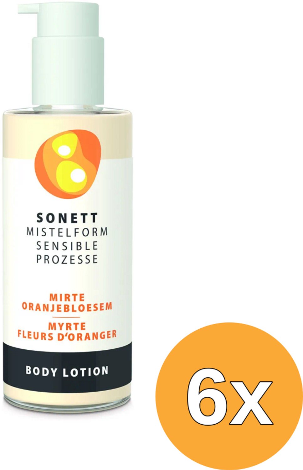 6x Sonett Mistelform Bodylotion Mirte & Oranjebloesem (145 ml)