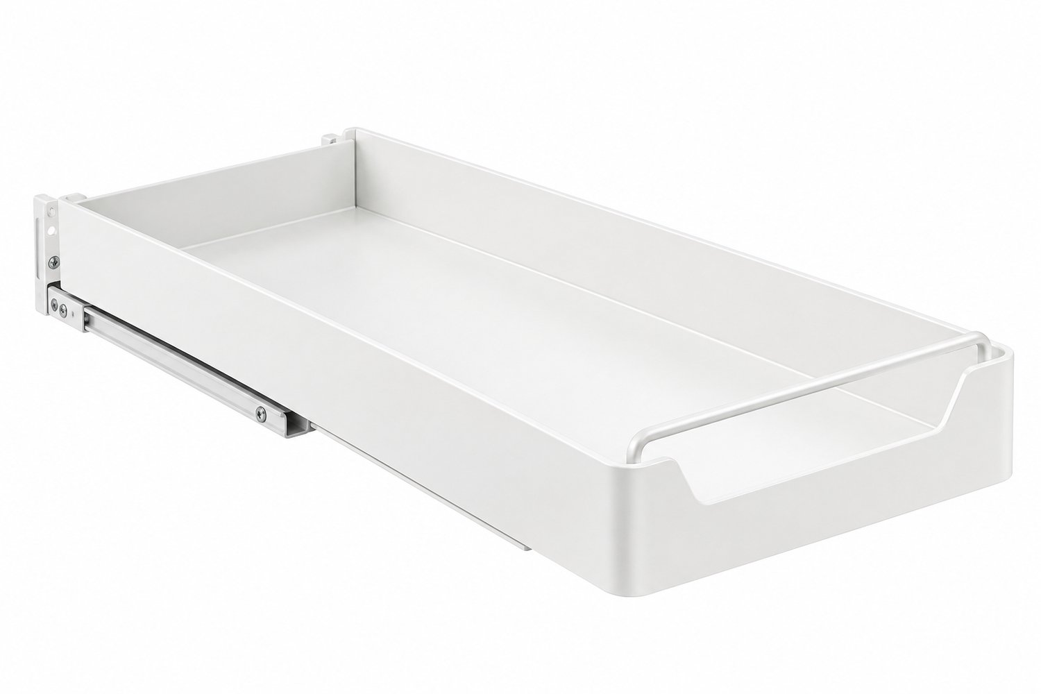 Tremeo Uittrekbare Lade Organizer - Opbergrek - Uitschuifbaar - Kast - Wit - Ruimtebesparend - Montage zonder boren - 43x20x7 cm