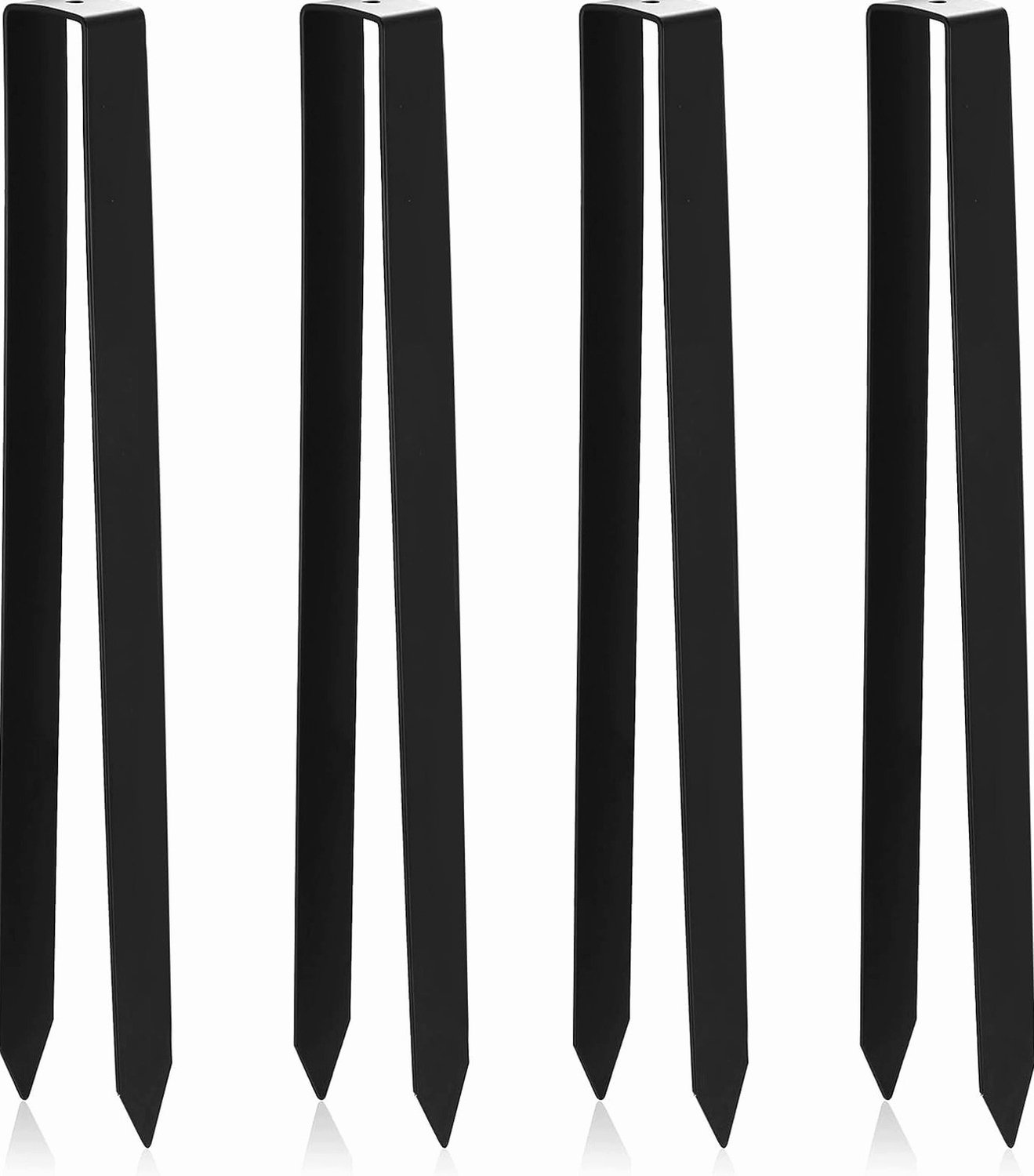 4x U-vormige Grondpennen - Stabiele Metalen Tuinankers