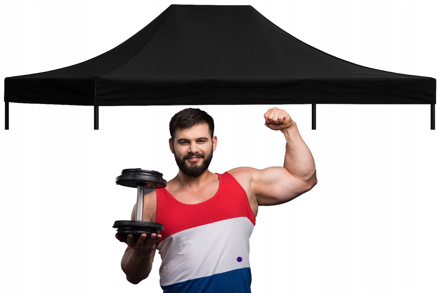 Merkloos Dakzeil voor Partytent 3x4,5m - Waterdicht en Duurzaam
