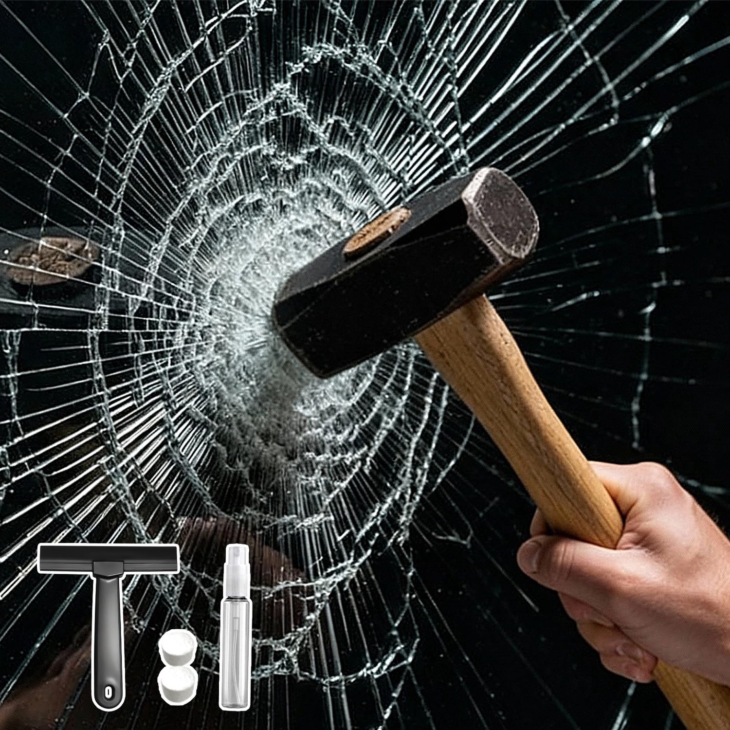 Glazen veiligheidsfolie 60 x 200 cm - onbreekbare raamfolie - heldere bescherming - voor supermarkt en kantoor - ShopVlot