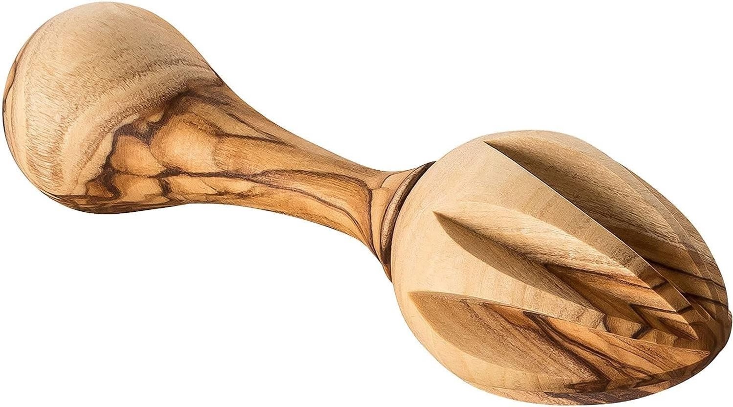 Citroenpers - Bruin - 15 cm - Handgemaakte Olijfhouten Pers - Voor Sinaasappels en Citrussen