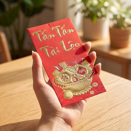 60 Stuks Vietnamese Lunar Year Envelopes Lucky Money Packets With Goat Year Design Festive Money Bags For Spring Festival And Celebrations Meerdere stijlen — afbeelding 4