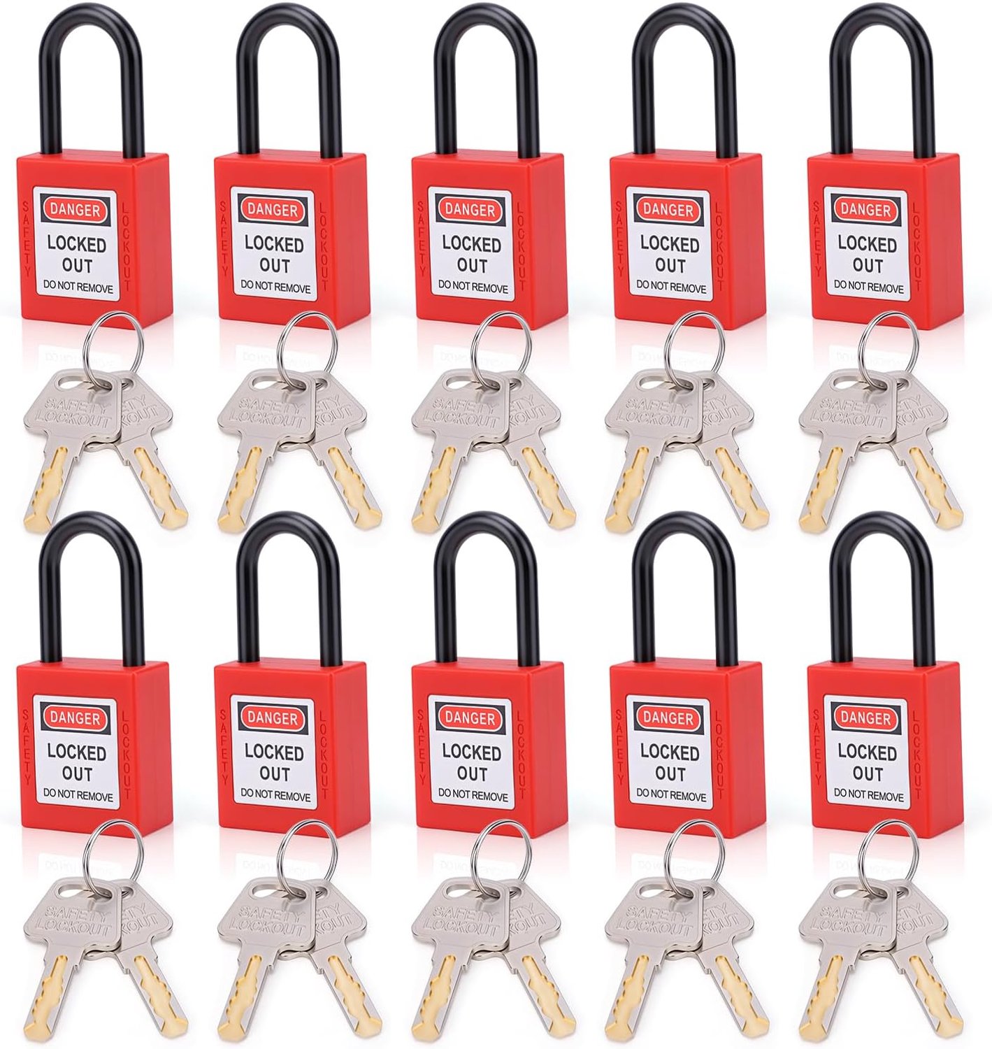 Gugxiom 10 sets 38 mm veiligheidsslot, stofdicht