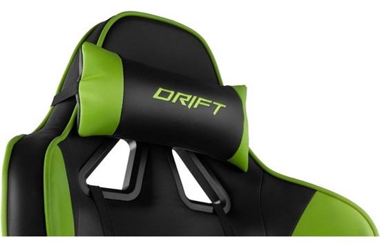 Professionele gamingstoel groen/zwart - verstelbaar, kantelbaar en ergonomisch — afbeelding 3