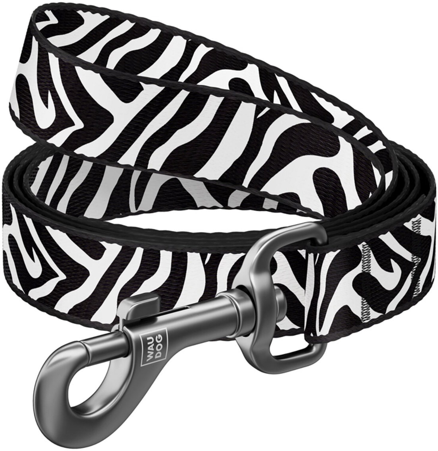 WAUDOG - Hondenriem Zebra - Nylon - 122 cm x 25 mm - Maat L-XXL