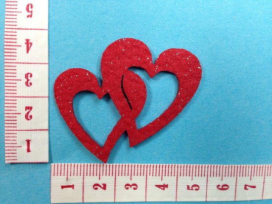 Petra's Knutsel-News Strooiartikel, Fliz, rood, 18 x 12 x 3 cm, 50 stuks — afbeelding 4