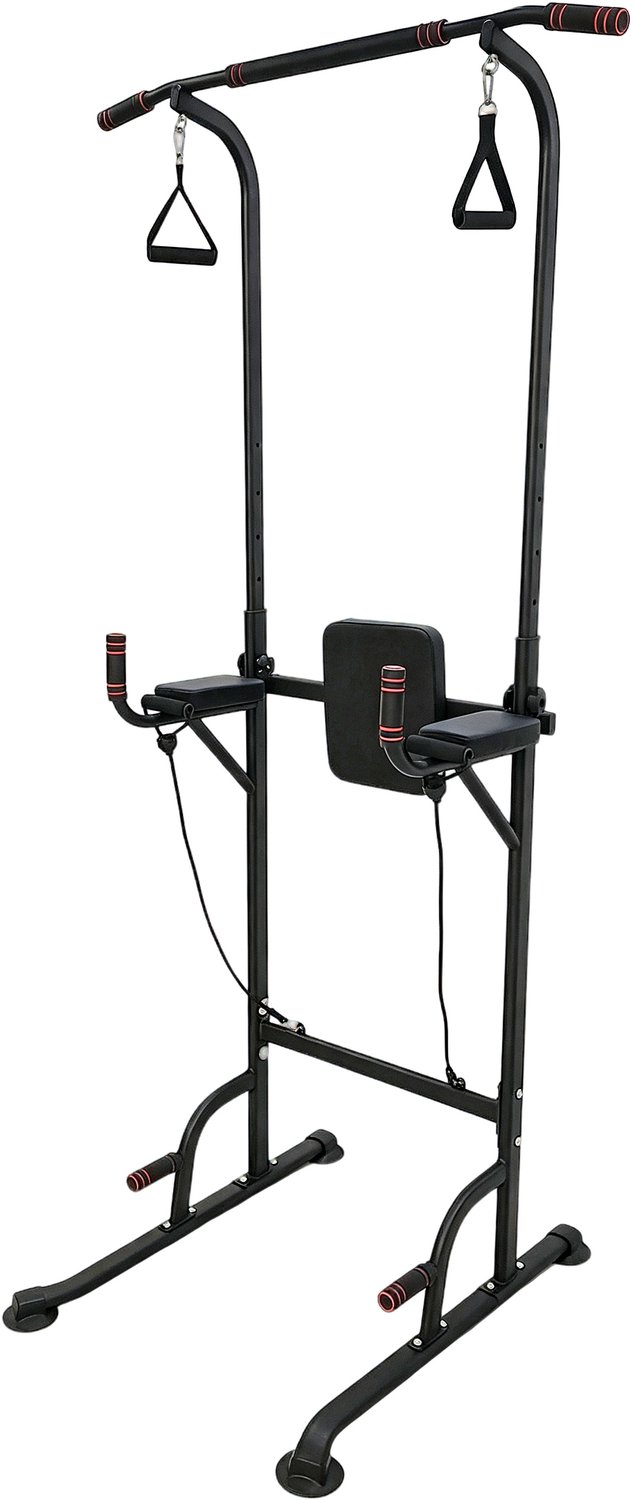 Fitby Pull Up Station - Krachtstation - Pull Up Bar - Dip Station - Optrekstang - Home gym - Fitness - Hoogte Verstelbaar - Zwart