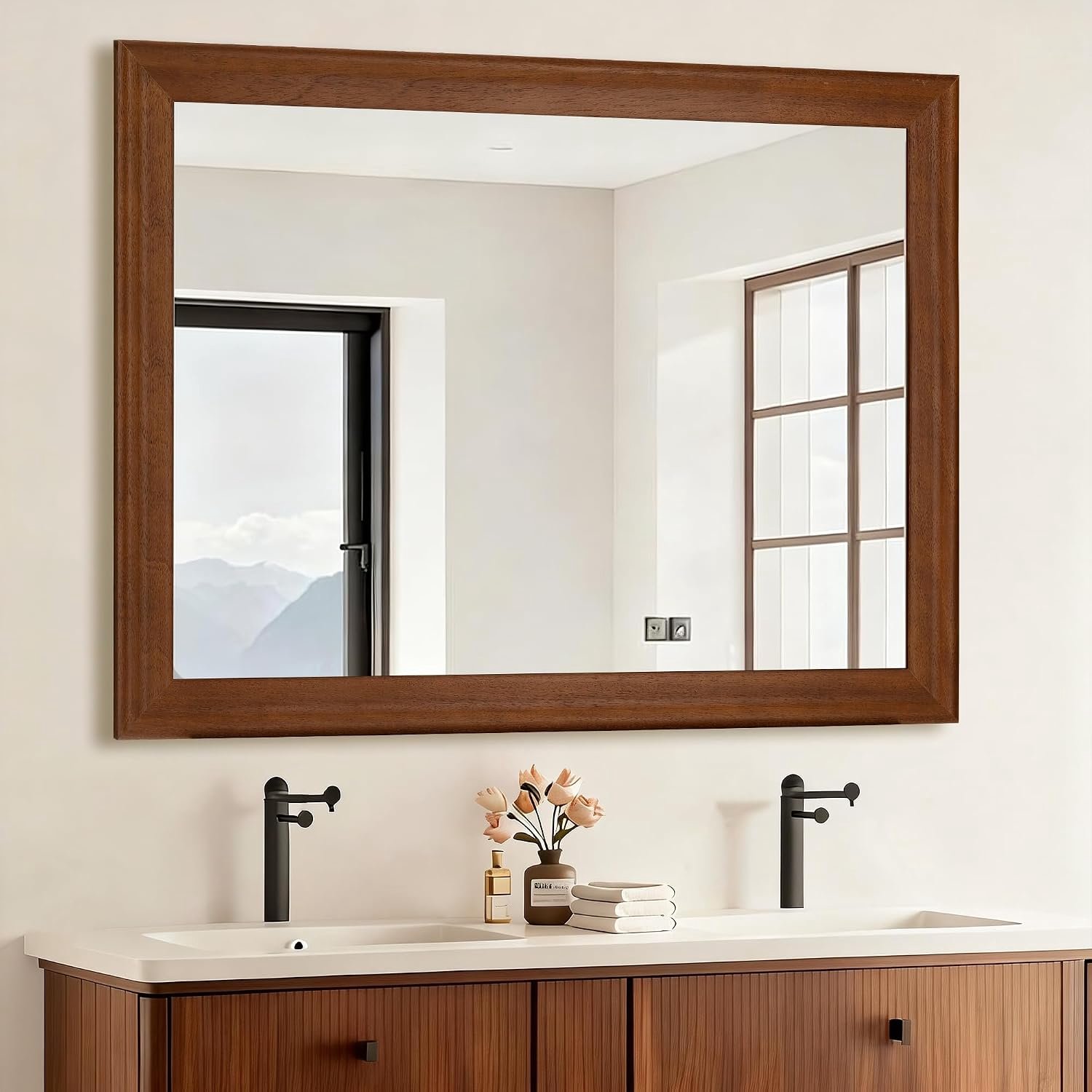 Tanmicoshomy 30x40 Inch Grote Badkamer Vanity Rechthoek Spiegels voor Muur