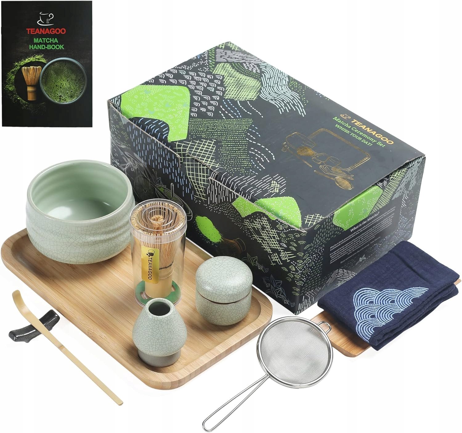 Complete Matcha Thee Ceremonie Set: Bamboe Klopper, Kom, Lepel & Meer