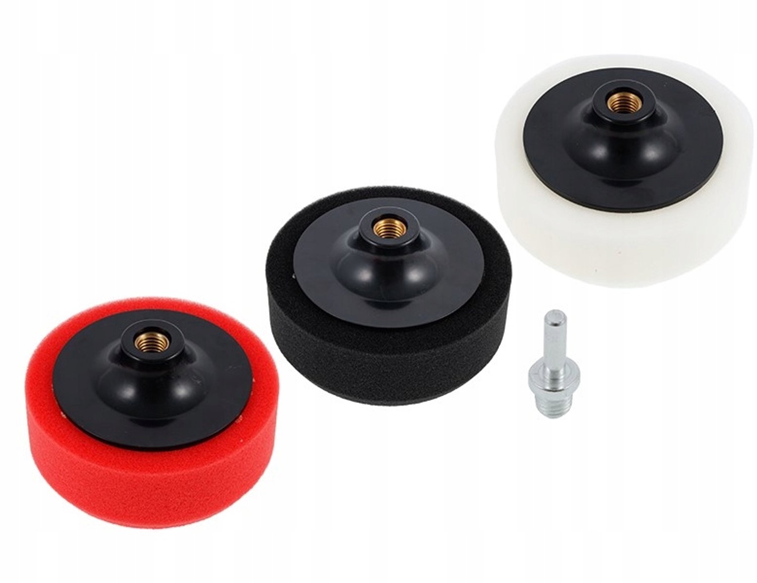 Set van 3 polijstschijven met M14 adapter voor poetsmachines