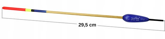 Shark Balsa Dobber Visserij 5g - 29.5cm Blauw Transparant — afbeelding 2