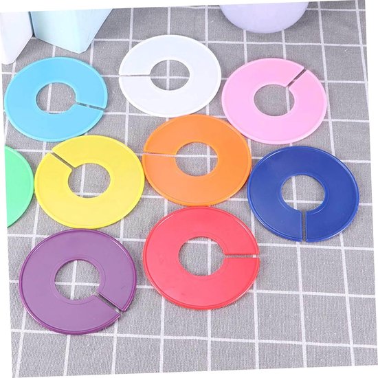 3 Stuks Kleding Sorteerring Heldere Kleur Scheidingsring Kast Scheidingsring Verdeler Paars Garderobe — afbeelding 2