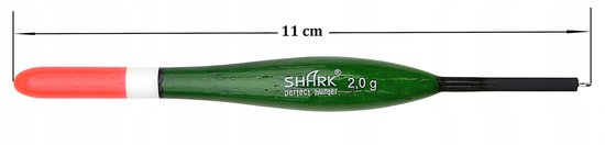 Shark Doorvoer Dobber Balsa 2.0g / 11cm - Perfecte Kwaliteit — afbeelding 3
