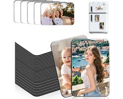 Aicharynic Pack of 50 Sublimation Magnets, 5.5 x 7.5 cm, Customizable Sublimation, Blank DIY Decorative Magnets for Fridge Magnets and DIY Decoration