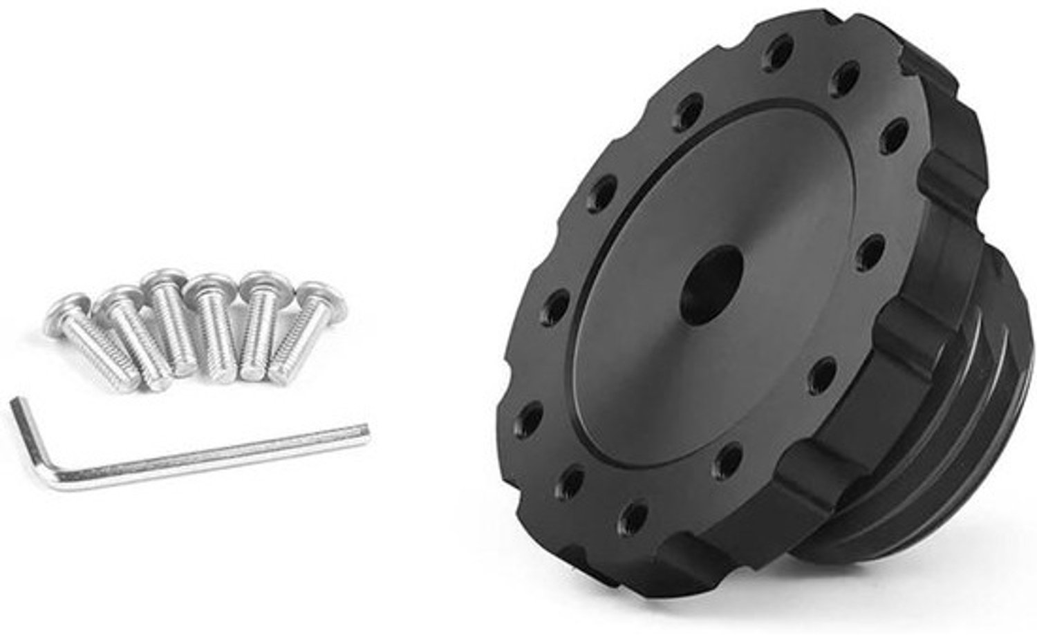 Stuurwiel Adapter - Verlengstuk Pook - Race Simulatie - Eenvoudige Montage - 75mm - Zwart