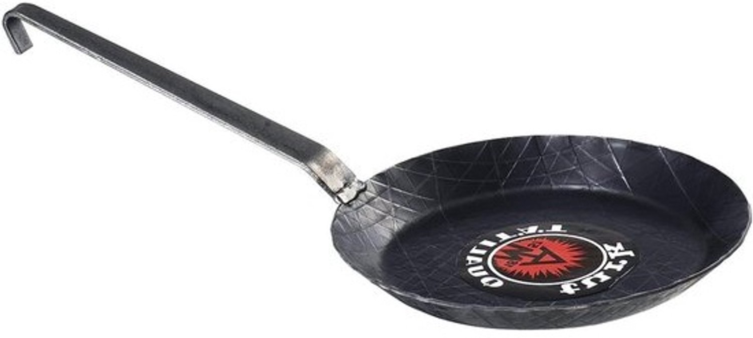 Gietijzeren pan - Koekenpan braadpan - Koken en braden - Kras- en snijbestendig - 2.5 liter - Zwart