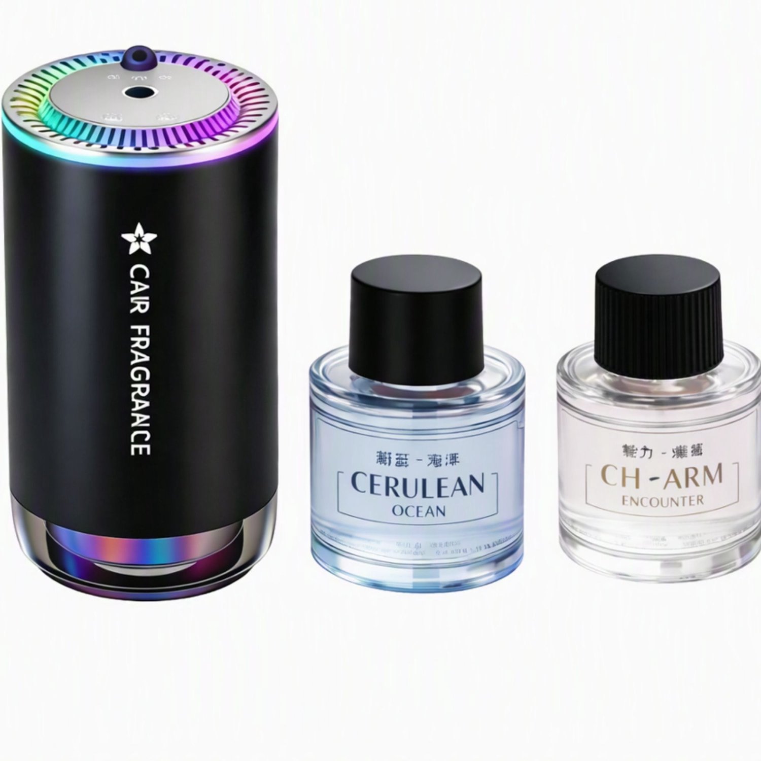 Chelsey-store - Auto parfum – Auto luchtverfrisser - Automatische Geurverspreiding - Draadloos - 5 Instelbare niveaus - Zwart