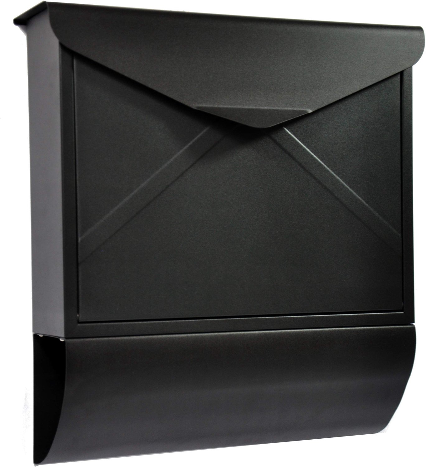 ALSTEN TECH Design brievenbus wandbrievenbus zwart mat - ShopVlot
