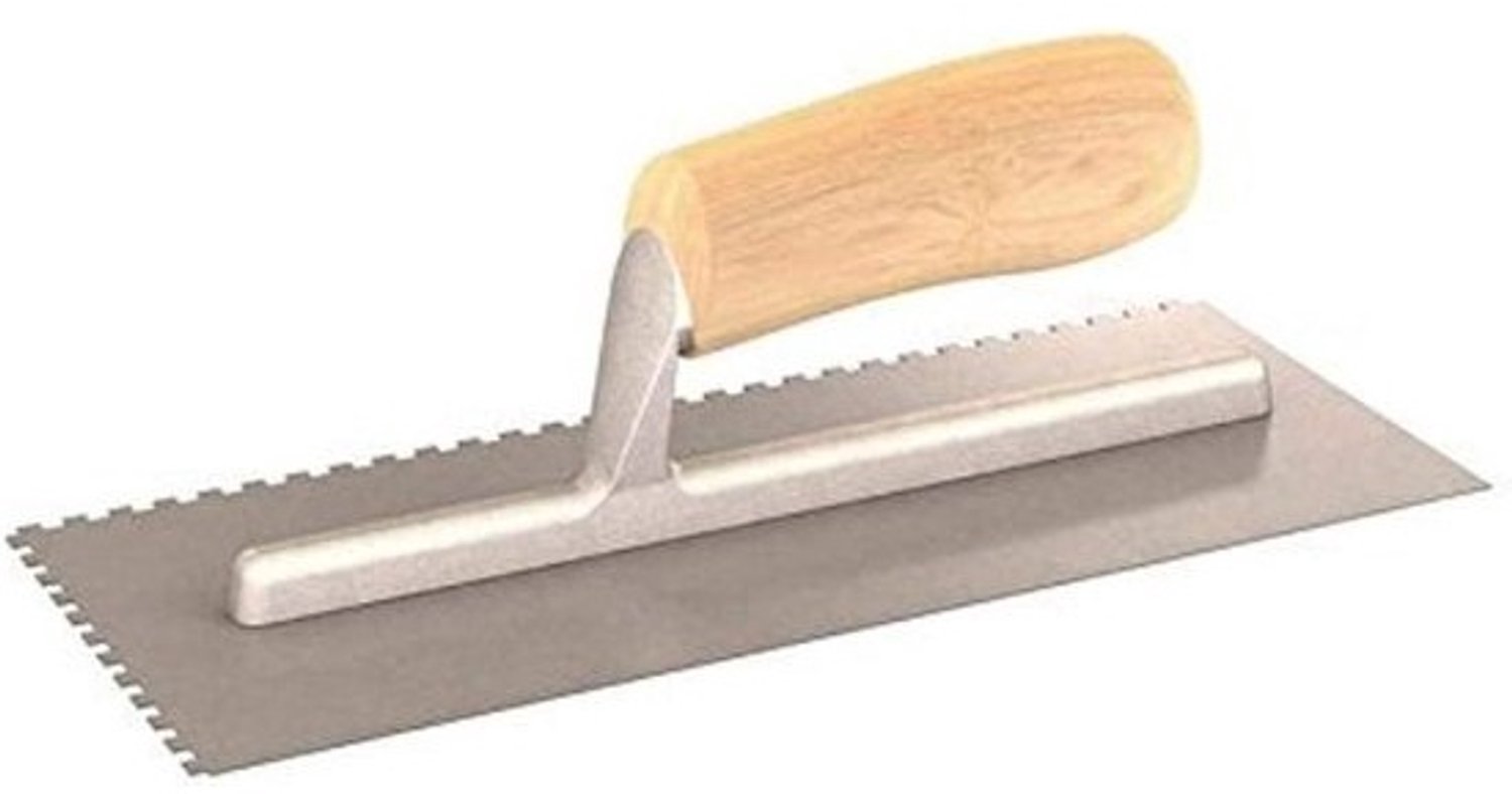 Metselbeitel 28/10,2-1,27° cm Vierkant Ingekerfd met Houten Handvat