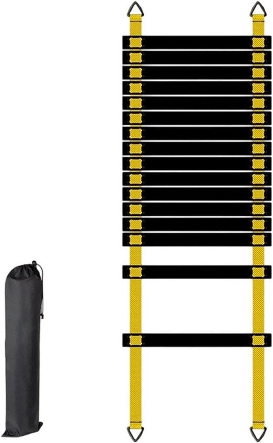 Agility Trainer - Snelheidstrainer Voetbal - Sportprestaties Verbeteren - Duurzaam PP en Nylon - 8 meter - Geel